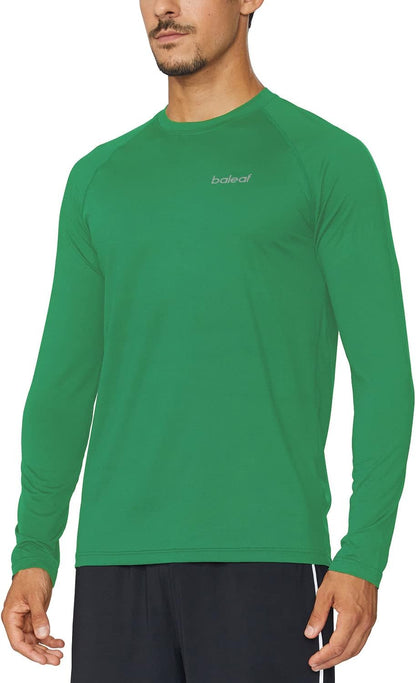 Men'S Long Sleeve Running Shirts Quick Dry Workout Shirts Athletic T-Shirts Lightweight Soft Fishing Tee Tops