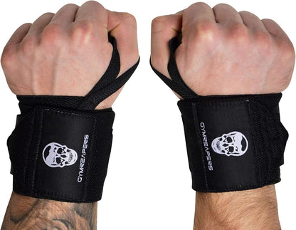 Weightlifting Wrist Wraps (IPF Approved) 18" Professional Quality Wrist Support with Heavy Duty Thumb Loop - Best Wrap for Powerlifting Competition, Strength Training, Bodybuilding