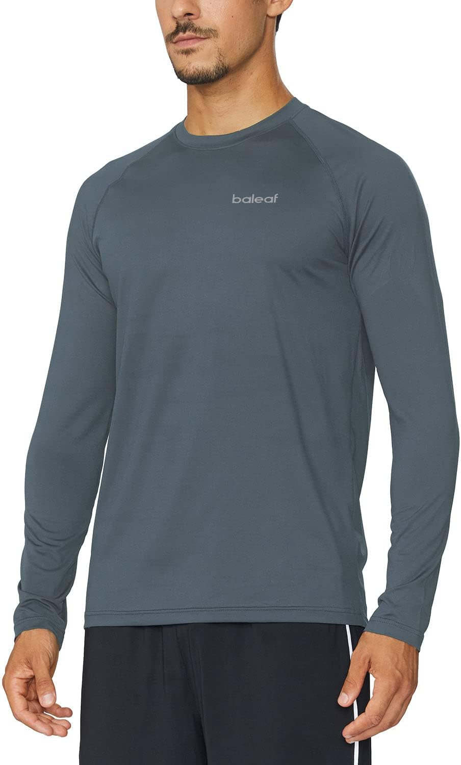 Men'S Long Sleeve Running Shirts Quick Dry Workout Shirts Athletic T-Shirts Lightweight Soft Fishing Tee Tops