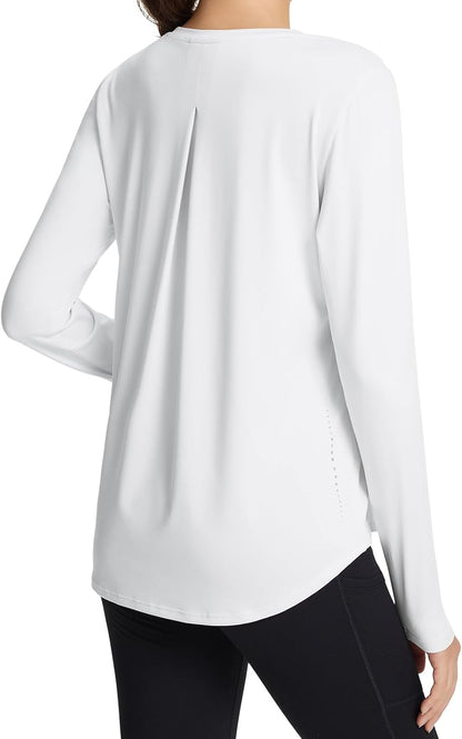 Long Sleeve Workout Tops for Women Running Athletic Shirts Active Quick Dry Lightweight Moisture Wicking