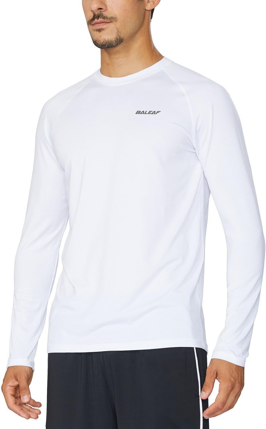 Men'S Long Sleeve Running Shirts Quick Dry Workout Shirts Athletic T-Shirts Lightweight Soft Fishing Tee Tops