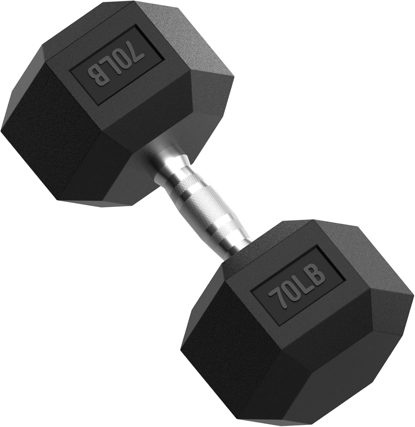 HEX Dumbbell Set 2.5-125Lb, Rubber Encased Home Gym Dumbbells, Exercise & Fitness Weights Dumbbells for Women & Men, Hand Weight for Strength Training